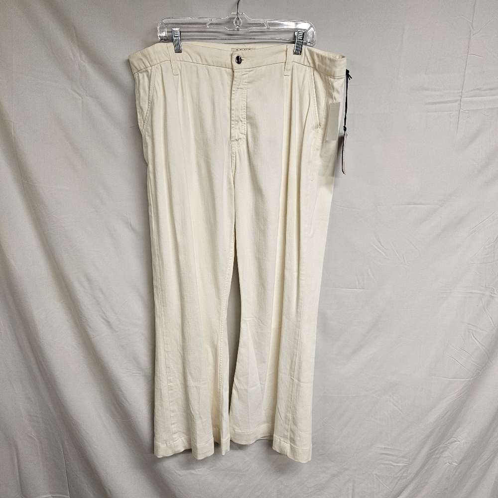 Seven 7 For All Mankind NWT Jeans Womens Size 16 White Trouser Pant $119 Retail